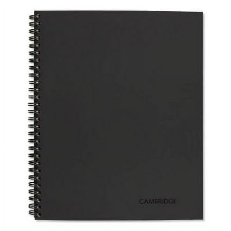 Wirebound Guided Business Notebook, QuickNotes, Dark Gray, 11 x 8.5, 80 Sheets