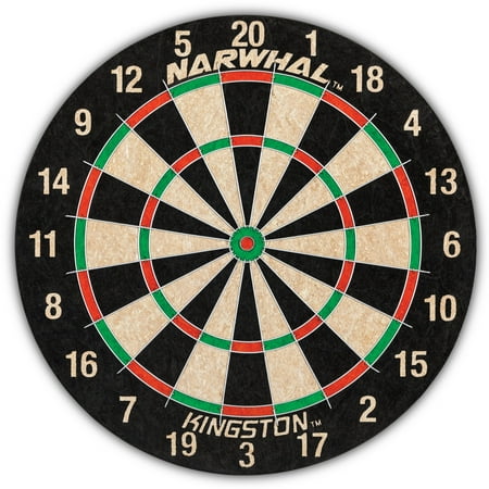 Narwhal 15.5in Easy Hang Magnetic Dartboard; Includes Six Magnetic Darts