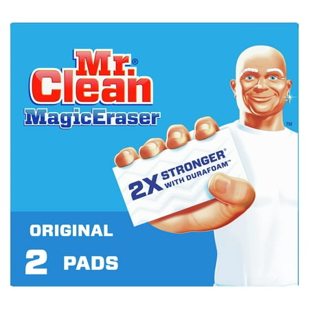 Mr. Clean Magic Eraser Original, Cleaning Pads with Durafoam, 2 Ct