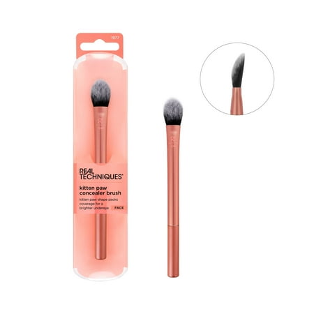 Real Techniques Brightening Concealer Makeup Brush, for Eye Cream & Concealer, 1 Count