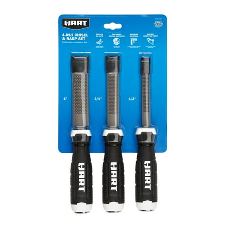 HART 4-in-1 Chisel and Rasp Tool Set