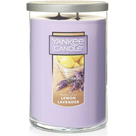 Yankee Candle Lemon Lavender - 22 oz  Large Modern Brushed Lid Tumbler Candle: Citrus Scented, Soy Wax Blend Candle with 75 Hours Burn Time