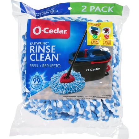 O-Cedar RinseClean Mop Head Replacement - 2pk