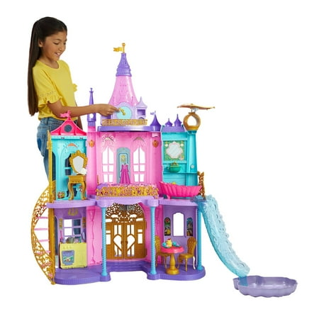 Disney Princess Magical Adventures Castle with 3 Levels, 10 Play Areas with Lights & Sounds
