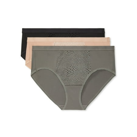 Warners Blissful Benefits Tummy-Smoothing Microfiber Hipster 3-Pack RU5023W