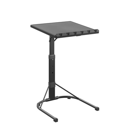 Mainstays Multi-Functional, Adjustable Height Personal Folding Activity Table, Black, 23u0022x18u0022x3.74u0022