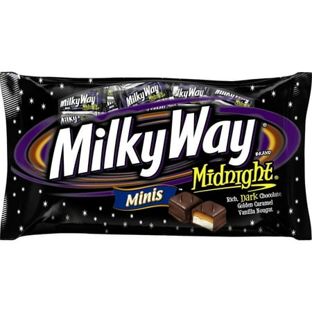 Milky Way Midnight Dark Chocolate Minis Size Candy Bars, 10.5 Oz.