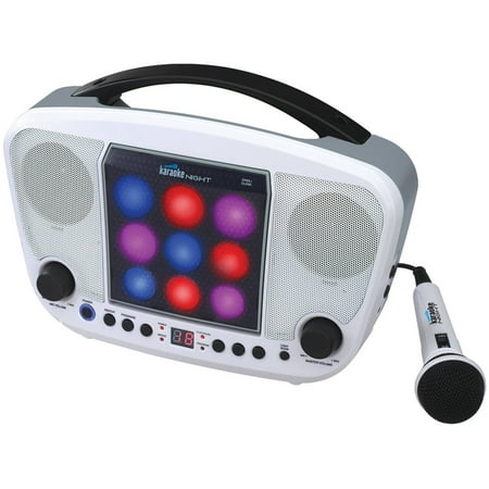 Karaoke Night(TM) KN104 CD+G Karaoke Machine with LED Light Show