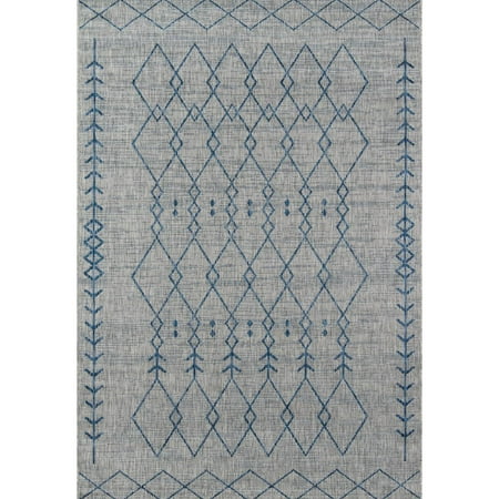 Monaco Area Rug in Gray (7 ft. 6 in. L x 5 ft. 3 in. W (9.4 lbs.))