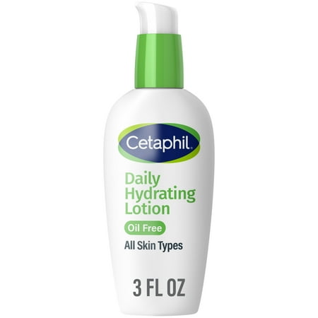 Cetaphil Daily Oil Free Hydrating Lotion with Hyaluronic Acid, 3 fl oz