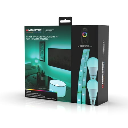 MONSTER ILLUMINESSENCE LED Mood Lighting Kit with 6.5 ft Long LED