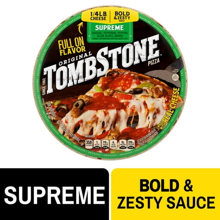 Tombstone Supreme, Original Thin Crust Pizza, 20.8 oz (Frozen)