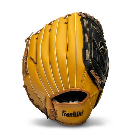 Franklin Sports Field Master Baseball + Softball Glove - Adult + Youth Mitt - 14" Righty