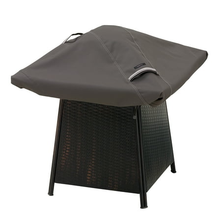 Classic Accessories Ravenna Square Fire Pit Patio Storage Cover, Fits up to 40", Taupe