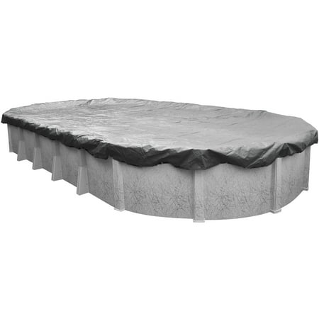 Robelle 12-Year Platinum Oval Winter Pool Cover, 15 x 27 ft. Pool