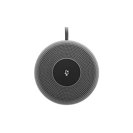 Logitech Expansion Mic for MeetUp, Plug-and-Play, Indicator Lights, Microphone Type Mono, Wideband, Noise Canceling, PC/Mac/Laptop/Macbook/Tablet - Black