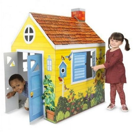 Melissa & Doug Country Cottage Indoor Corrugate Playhouse (Over 4' Tall)
