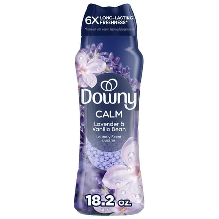 Downy Infusions Calm In-Wash Scent Booster Laundry Beads, Lavender and Vanilla Bean, 18.2 oz
