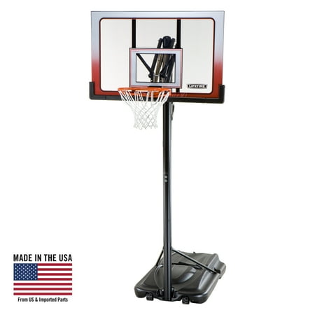 Lifetime New Adjustable Portable Basketball Hoop (52-inch Polycarbonate) - 1558
