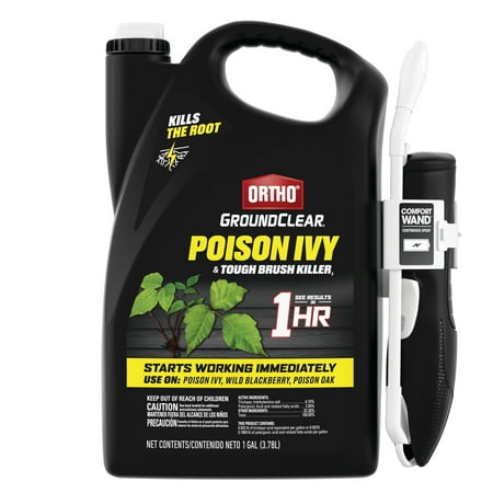Ortho GroundClear Poison Ivy and Tough Brush Killer3 with Comfort Wand, 1 gal.