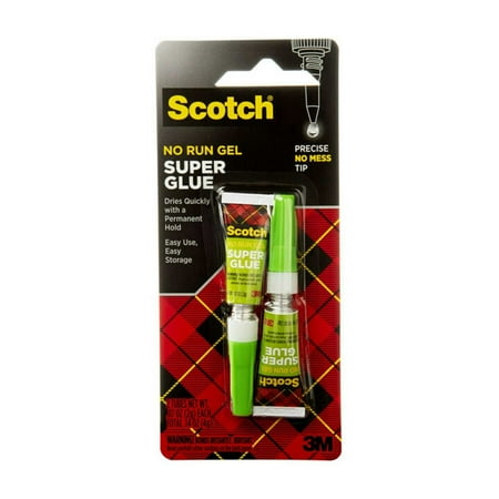 Scotch General Purpose Super Glue Gel, .07 oz, 2 count