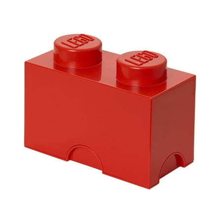 LEGO Storage Brick 2 Toy Box, Bright Red