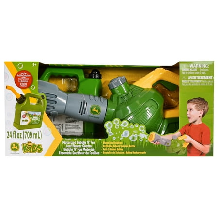 John Deere Bubble Leaf Blower & Bubble Refill Gas Can 24 oz