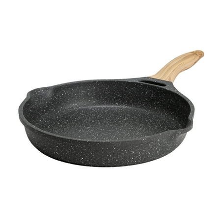The Pioneer Woman Prairie Signature Cast Aluminum 12" Fry Pan, Charcoal Speckle