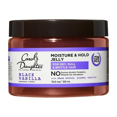 Carol's Daughter Black Vanilla Moisture and Hold Hair Styling Gel with Shea Butter, 12 oz