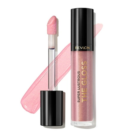 Revlon Super Lustrous Moisturizing High Shine Lip Gloss, 203 Lean In, 0.13 oz