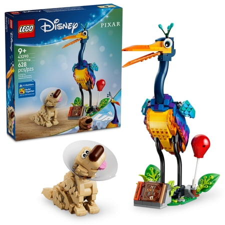 LEGO Disney Pixar Kevin & Dug - Up Movie Building Toy for Girls & Boys, Ages 9+ - Birthday Gift for Kids - Movie Collectible for Bedroom, Shelf Decor - 43290