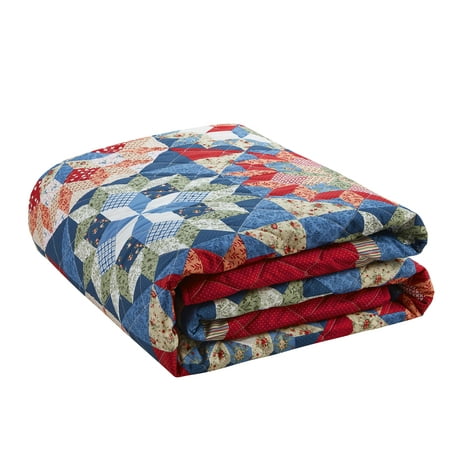 Mainstays Shooting Star Classic Patterned Quilt Collection, Standard Sham
