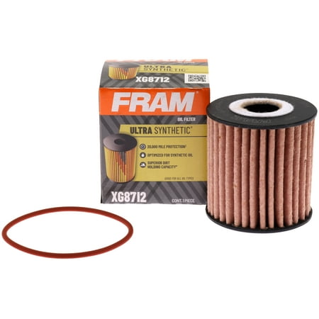 FRAM Ultra Synthetic Oil Filter, XG8712, 20K mile Filter for Select Volvo Vehicles