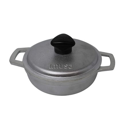 Imusa 0.5 Quart Traditional Mini Cast Aluminum Colombian Caldero or Stockpot