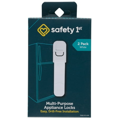 Safety 1ˢᵗ Multi-Purpose Appliance Lock (2pk), White, Toddler