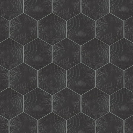 Merola Tile Fcd10g Gaudi Hex - Black