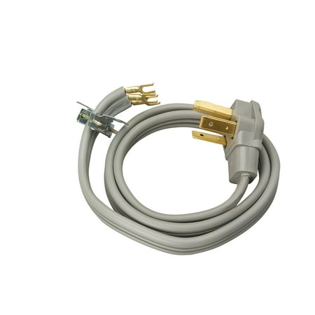 Coleman Cable 91268809 10/3 6' Gray SRDT 3-Wire Dryer Power Cord