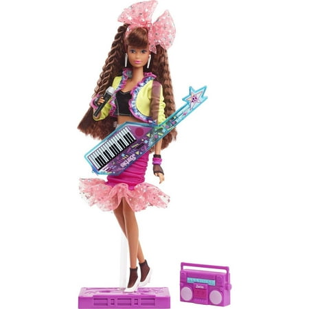 Barbie Rewind '80s Edition Collectible Doll with Night Out Look & Music Accessories