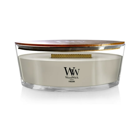 WoodWick Ellipse Scented Candle, Fireside, 16 oz