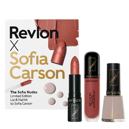 Revlon x Sofia Carson - The Sofia Nudes Makeup Kit - Lipstick, Lipcolor, Nail Polish