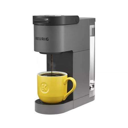 Keurig K-Mini Go Single-Serve K-Cup Pod Coffee Maker Gray: Compact Electric Brewer, 12 oz Capacity, Uses K-Cups & Pods