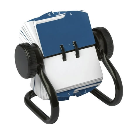 Rolodex Classic Open Rotary Card File 250 1-3/4 x 3-1/4 Inch Cards and 24 A-Z Guides, Black