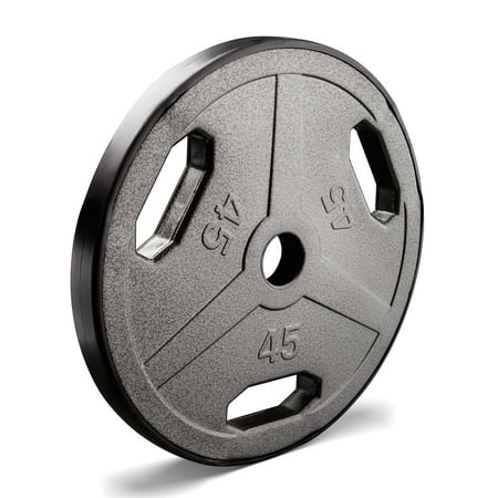 Marcy 45 lb EcoWeight Olympic Grip Plate, Single