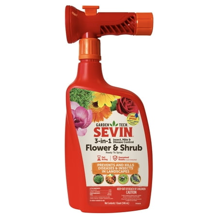Sevin® 3-In-1 Insect, Mite & Disease Control Flower & Shrub Ready to Spray, 32 oz.