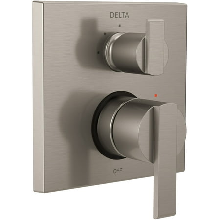 Delta Ara Angular Modern Monitor&Acirc;&reg; 14 Series Valve Trim with 3-Setting Integrated Diverter in Stainless T24867-SS