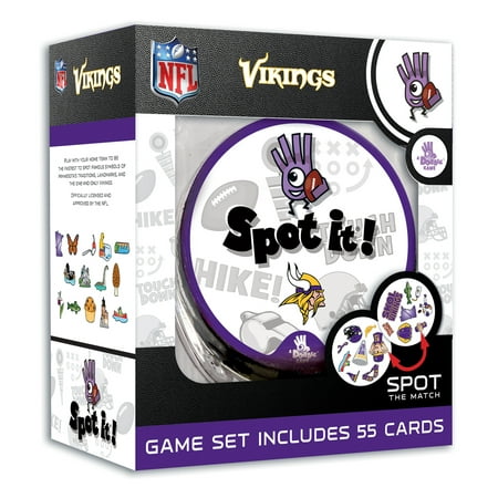 MasterPieces Officially Licensed NFL Minnesota Vikings Spot It Game for Kids and Adults