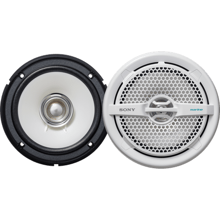 Sony Mobile XS-MP1611 Marine 6-1/2" Dual Cone Speakers - Pair (White)