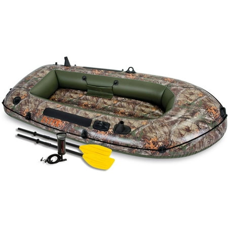 Intex Inflatable Realtree Seahawk 2 Two-Person Boat with Oars and Pump