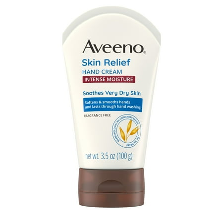 Aveeno Skin Relief Intense Moisture Hand Cream, Prebiotic Oat, 3.5 oz