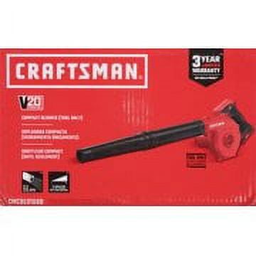 Craftsman V20 Cordless Leaf Blower, 125 mph, Bare Tool Only CMCBL0100B